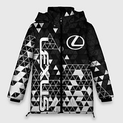 Куртка зимняя женская Лексус - распад, цвет: 3D-черный