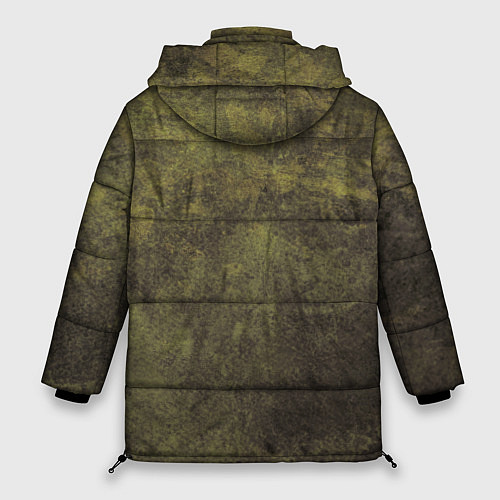 Женская зимняя куртка Текстура - Dirty green / 3D-Светло-серый – фото 2