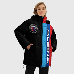 Куртка зимняя женская Alpina - полосы бмв, цвет: 3D-светло-серый — фото 2