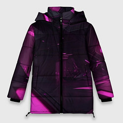 Куртка зимняя женская Киберпространство, цвет: 3D-черный
