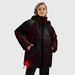 Куртка зимняя женская Красная бесконечность, цвет: 3D-красный — фото 2