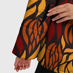 Куртка зимняя женская Hot Flames - паттерн, цвет: 3D-черный — фото 2