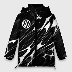 Куртка зимняя женская Volkswagen - острые линии, цвет: 3D-светло-серый