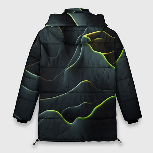 Женская зимняя куртка Рельефная текстура / 3D-Светло-серый – фото 2