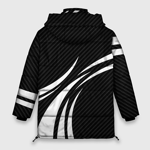 Женская зимняя куртка Fox carbon line - white / 3D-Светло-серый – фото 2