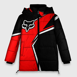 Куртка зимняя женская Fox мотокросс - красный, цвет: 3D-светло-серый