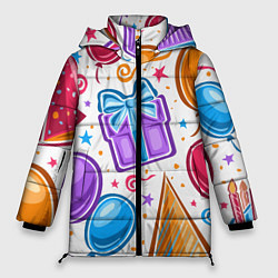 Куртка зимняя женская Вечеринка, цвет: 3D-красный