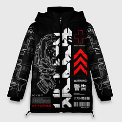 Женская зимняя куртка Кибер арт в Японском стиле