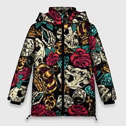 Куртка зимняя женская A pattern for a hipster, цвет: 3D-красный