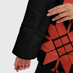Куртка зимняя женская Удмуртский - вертикаль black, цвет: 3D-черный — фото 2