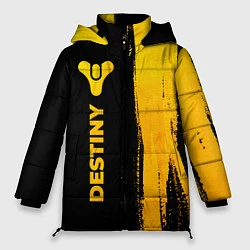Куртка зимняя женская Destiny - gold gradient: по-вертикали, цвет: 3D-черный