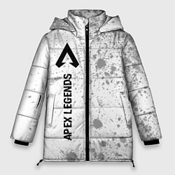 Куртка зимняя женская Apex Legends glitch на светлом фоне: по-вертикали, цвет: 3D-черный
