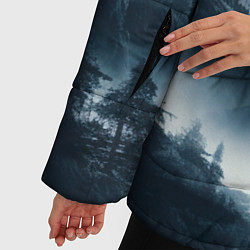 Куртка зимняя женская Утренние горы, цвет: 3D-красный — фото 2