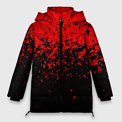 Куртка зимняя женская Красно-чёрный переход, цвет: 3D-черный