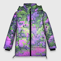 Куртка зимняя женская Разноцветный витраж, цвет: 3D-светло-серый