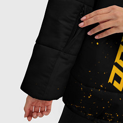 Куртка зимняя женская Daewoo - gold gradient по-вертикали, цвет: 3D-черный — фото 2