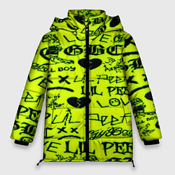 Куртка зимняя женская Lil peep кислотный стиль, цвет: 3D-светло-серый