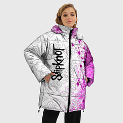 Куртка зимняя женская Slipknot rock legends по-вертикали, цвет: 3D-черный — фото 2
