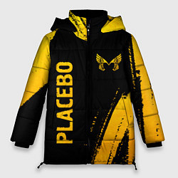 Куртка зимняя женская Placebo - gold gradient вертикально, цвет: 3D-черный