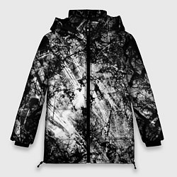 Женская зимняя куртка Зимний лес узоры