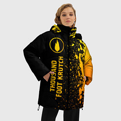 Куртка зимняя женская Thousand Foot Krutch - gold gradient по-вертикали, цвет: 3D-черный — фото 2