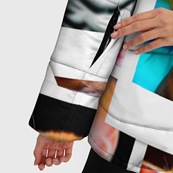 Куртка зимняя женская Котики фото, цвет: 3D-черный — фото 2
