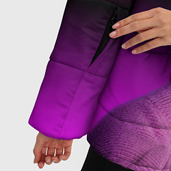 Куртка зимняя женская Lil Peep фиолетовый лук, цвет: 3D-красный — фото 2