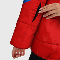 Куртка зимняя женская Россия - спортивная униформа, цвет: 3D-красный — фото 2