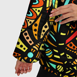 Куртка зимняя женская Африканская живопись, цвет: 3D-светло-серый — фото 2