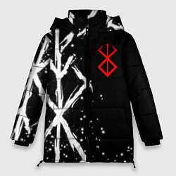 Куртка зимняя женская Знак жертвы из аниме берсерк, цвет: 3D-светло-серый