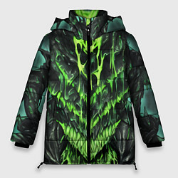 Куртка зимняя женская Green slime, цвет: 3D-черный