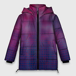 Куртка зимняя женская Клетчатый паттерн, цвет: 3D-черный