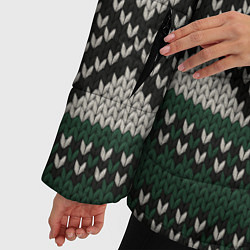 Куртка зимняя женская Свитер Вовы Адидаса, цвет: 3D-светло-серый — фото 2
