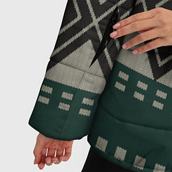 Куртка зимняя женская Свитер пацана, цвет: 3D-черный — фото 2