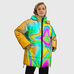 Куртка зимняя женская Цветная карта теплоты, цвет: 3D-красный — фото 2