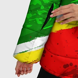 Куртка зимняя женская Флаг Зеленограадского АО, цвет: 3D-черный — фото 2