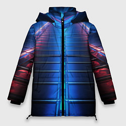 Куртка зимняя женская Неоновый путь, цвет: 3D-красный