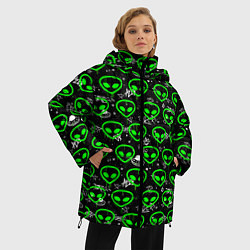 Куртка зимняя женская Super alien, цвет: 3D-черный — фото 2