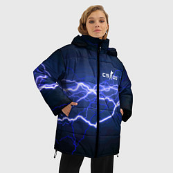 Куртка зимняя женская Counter Strike - lightning, цвет: 3D-черный — фото 2