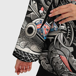 Куртка зимняя женская Тату - нейросеть, цвет: 3D-черный — фото 2