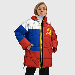 Куртка зимняя женская Россия и СССР, цвет: 3D-красный — фото 2
