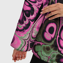 Куртка зимняя женская Абстрактный узор, цвет: 3D-черный — фото 2