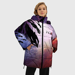 Куртка зимняя женская Масс эффект вторжение, цвет: 3D-светло-серый — фото 2