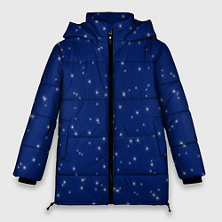 Куртка зимняя женская Мелкие сияющие пиксели, цвет: 3D-светло-серый