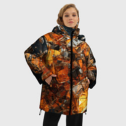 Куртка зимняя женская Янтарный взрыв, цвет: 3D-черный — фото 2