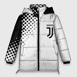Куртка зимняя женская Juventus sport black geometry, цвет: 3D-красный