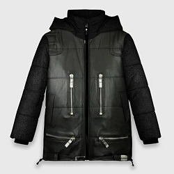 Куртка зимняя женская Terminator first - leather jacket, цвет: 3D-светло-серый