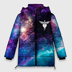Куртка зимняя женская Bon Jovi space rock, цвет: 3D-черный