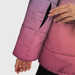 Куртка зимняя женская Радужные переходы градиент, цвет: 3D-черный — фото 2