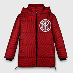 Куртка зимняя женская Inter отпечатки, цвет: 3D-красный